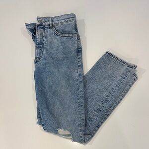 Distressed Light Wash Denim Jeans - Express